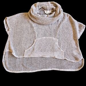 Anthropologie‎ mesh knitted lightweight gray top OS